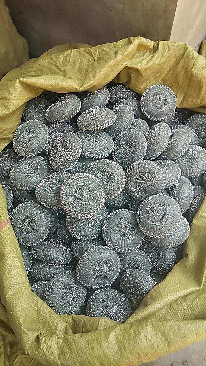 Net Bag Packing Galvanize Wire Mesh Pot Scourer with Individual Package