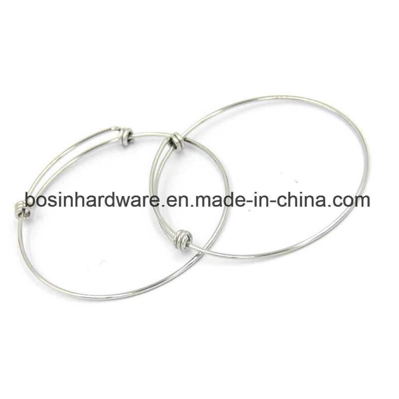 Simple Stainless Steel Adjustable Wire Bracelet
