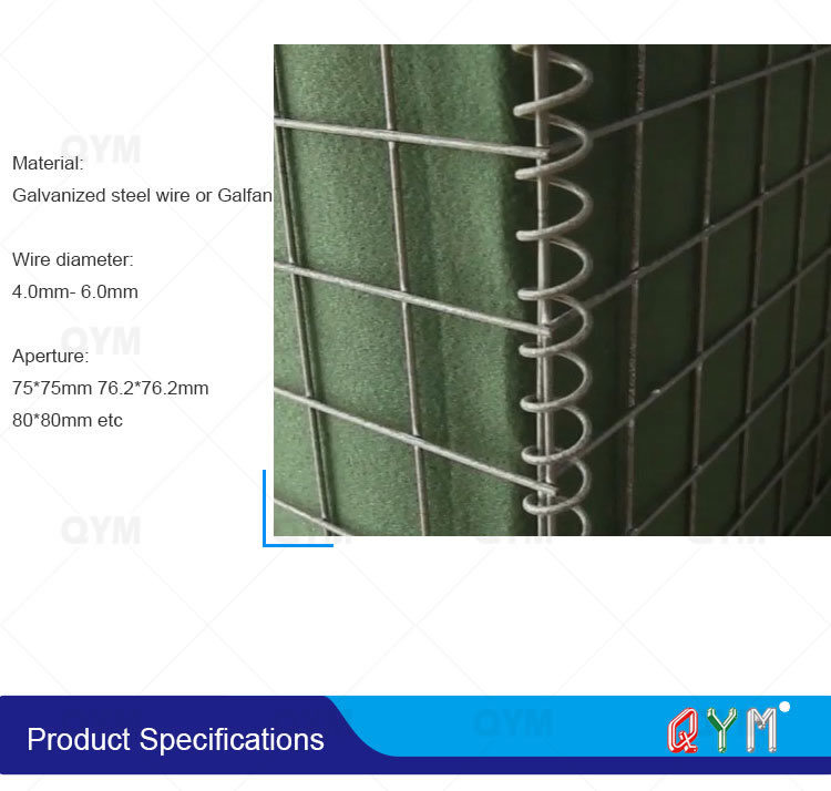 Good Quality Welded Mesh Gabions for Military Bastion Covered