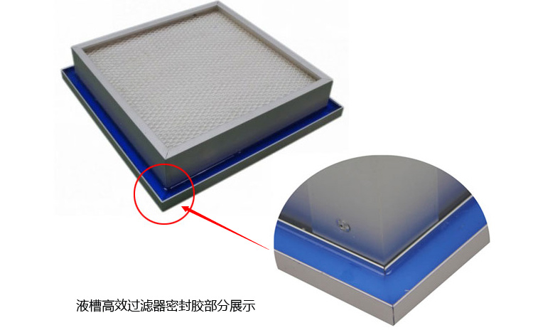 L-Type Gel Seal HEPA Panel Filter