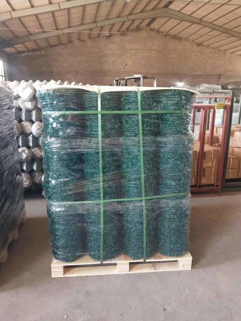 Long Galvanized Barbed Security Fence Wire Barbed Wire