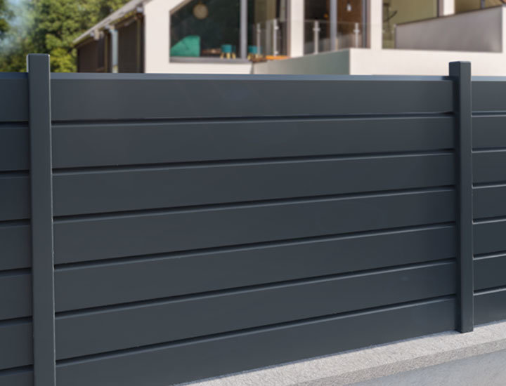 Aluminum Slat Fence for Garden Cloture Aluminum