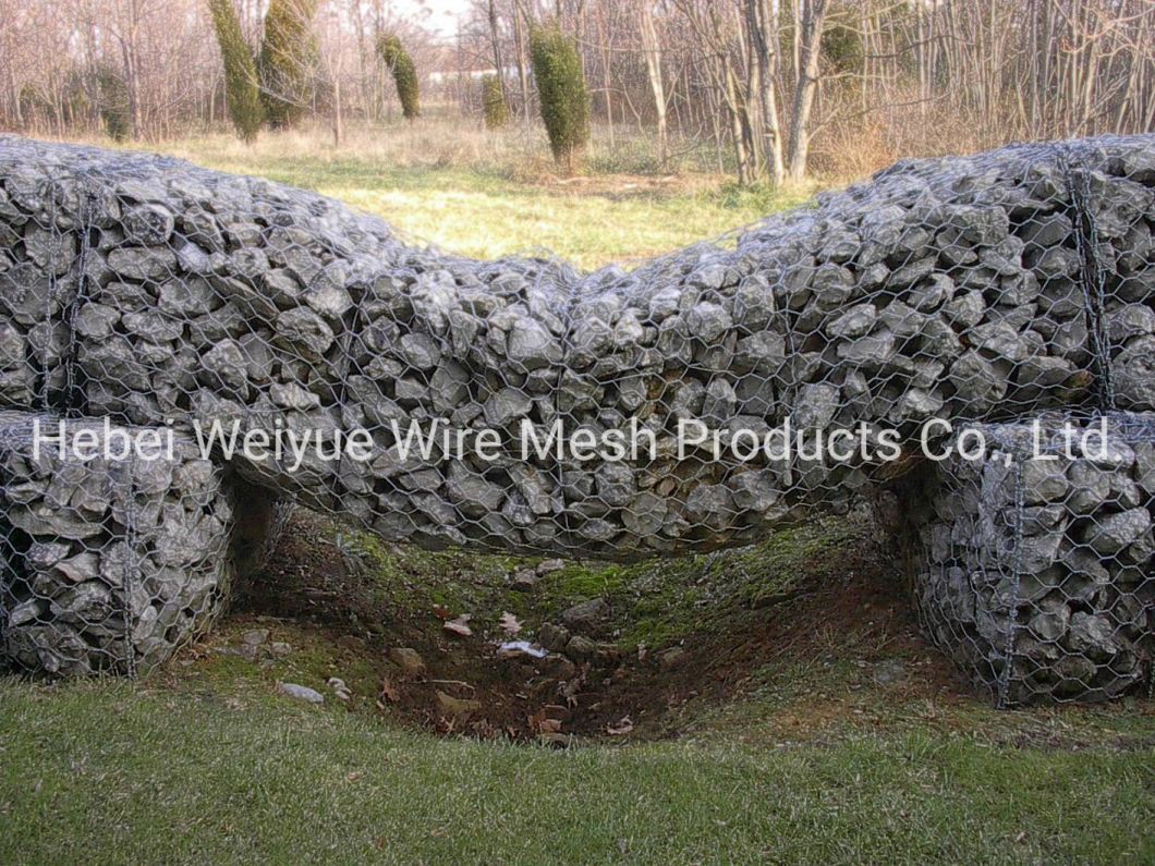 Heavy Zinc Hot Dipped Galvanized Hexagonal Woven Gabion Mesh Basket/Welded Gabion Retaining Wall