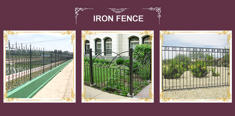 Factory Decorative Quality Faux Wrought Iron Fence Sales Ifg-14
