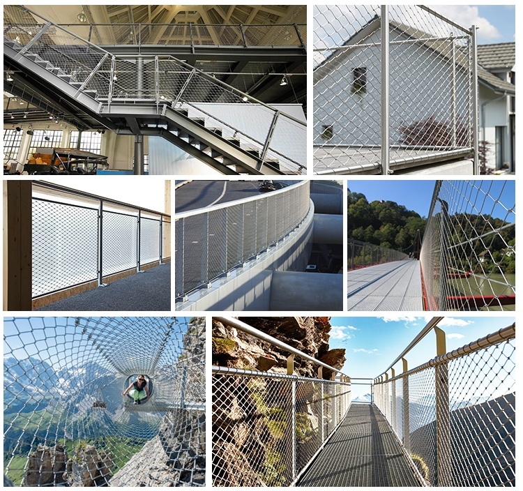 Wire Rope Mesh Net Rock Fall Protection Wire Mesh