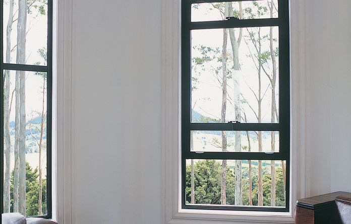 Modern Double/Single Hung Window with Aluminum Frame