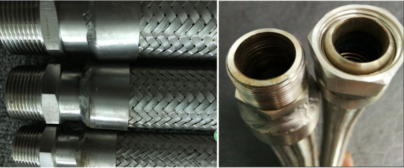 Stainless Steel Wire Braid Flange Joint Flexible Metal Hose