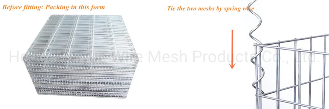 Hot DIP Galvanized Welded Gabion Fence Retaining Wall Box Wire Mesh Price / Gabion Basket Stone Cages