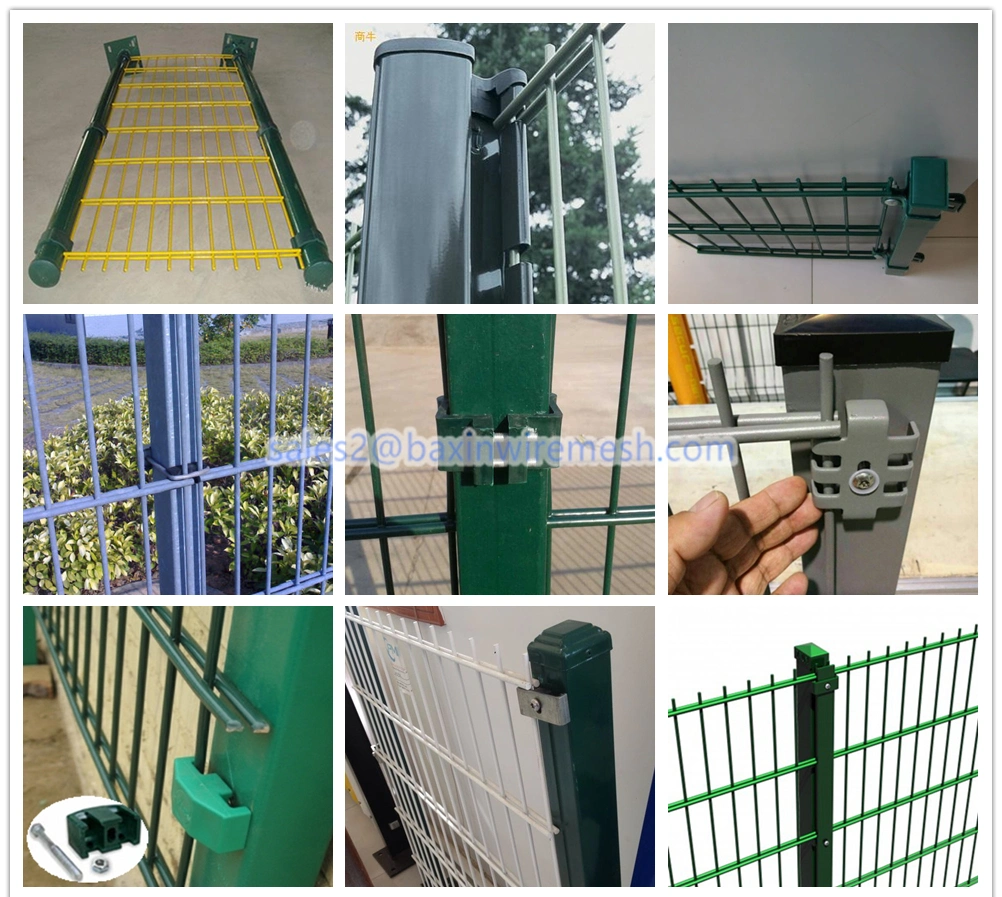 Double Wire Fence Galvanized Welded Wire Mesh Fence Panel