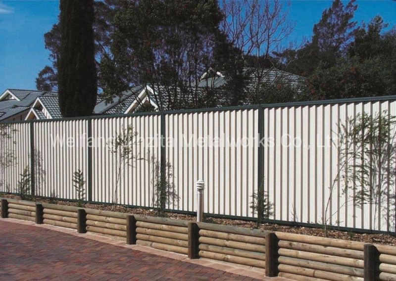 Colorbond Fence Steel Fence Corrugated Sheet Panel Steel Fence Metal Fence