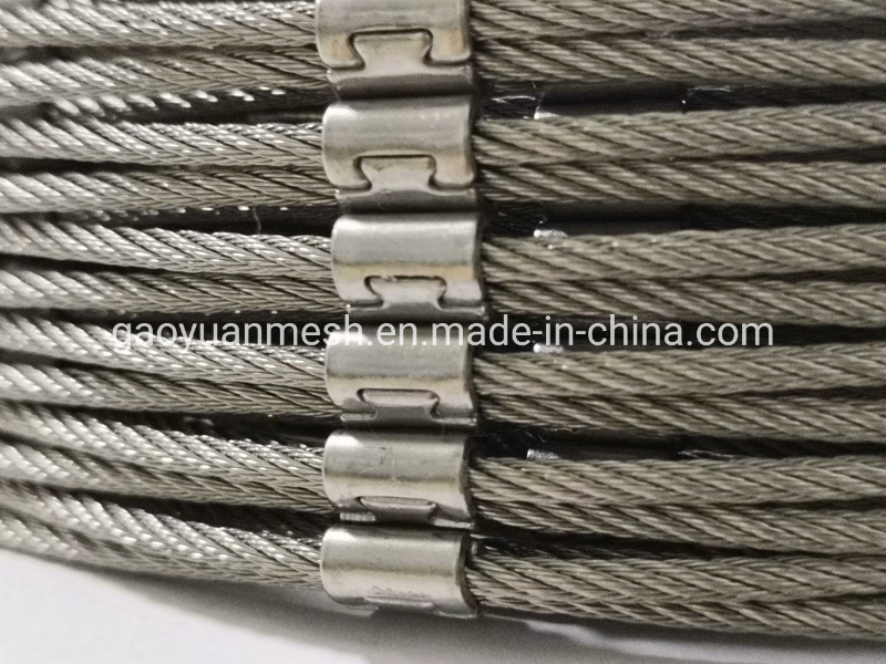 7X7 7X19 Rope Mesh Stainless Steel 304 316 for Bird Cage Animal Protective Fence/Balcony Guarding Rope Mesh