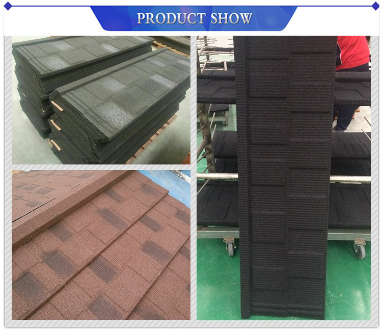 High Quality Stone Coated Metal Roofing Tile Colorful Stone Coated Roofing Tile