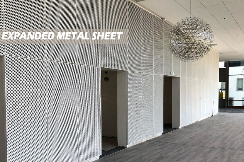 Facade Decoration Expanded Aluminum Metal Mesh for Cladding Exterior Decorative