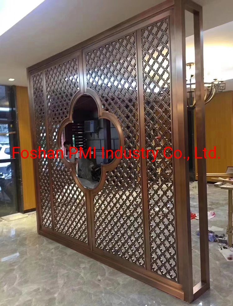Decorative Laser Cutting Stainless Steel Screen/ Brass Screen for Home/Hotel/Office Partition Screen