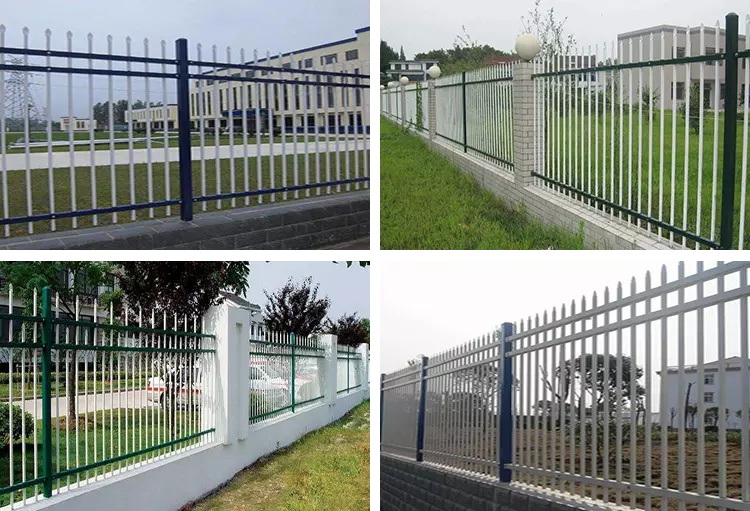 Decorative Hot Dipped Galvanized Steel Picket Safety Garden Fencing