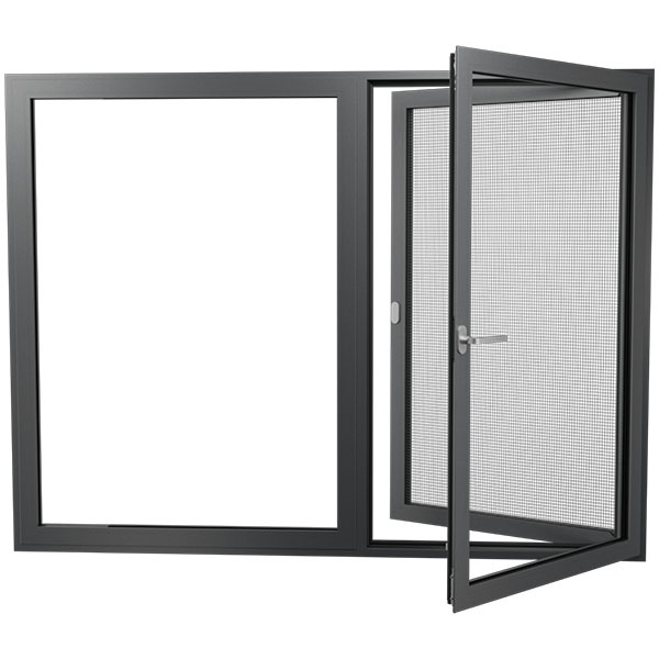 Aluminum Glass Casement Window with Aluminum Frame