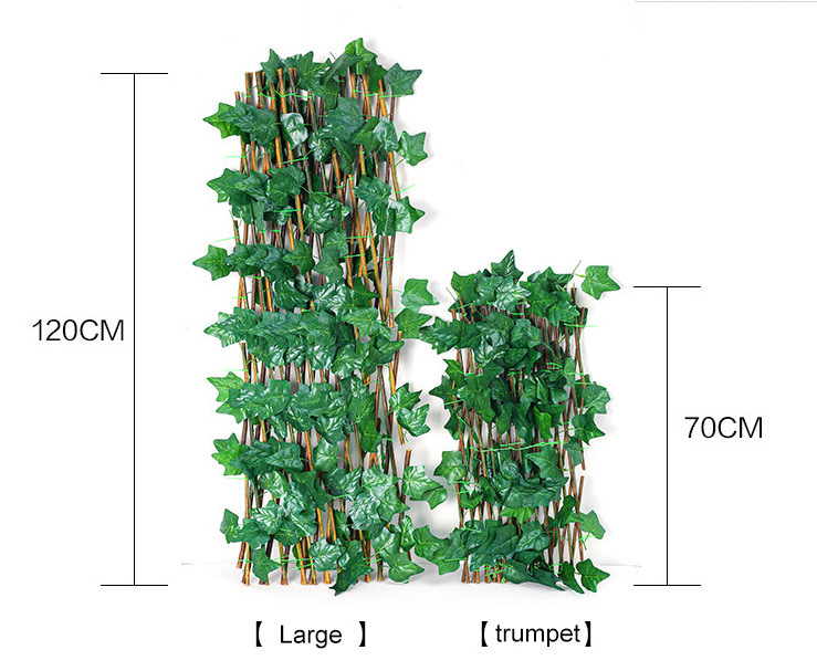 Artificial Green Fence Greenery Screen Fence with Artificial Leaves