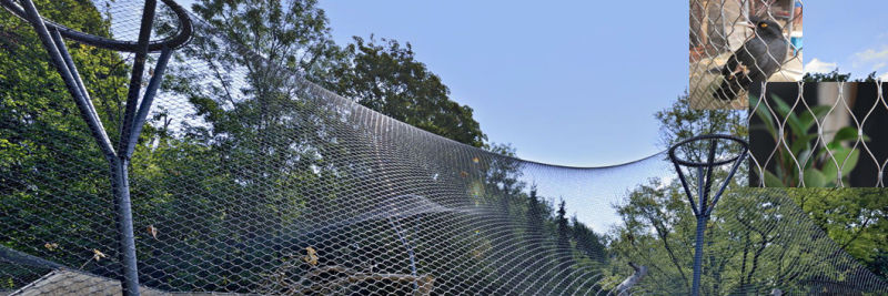 Aviary Mesh / Stainless Steel Rope Net / Bird Cage Netting