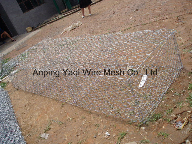 PVC Coated Galvanized Hexagonal Gabion Box 270G/M2 Stone Cage Net
