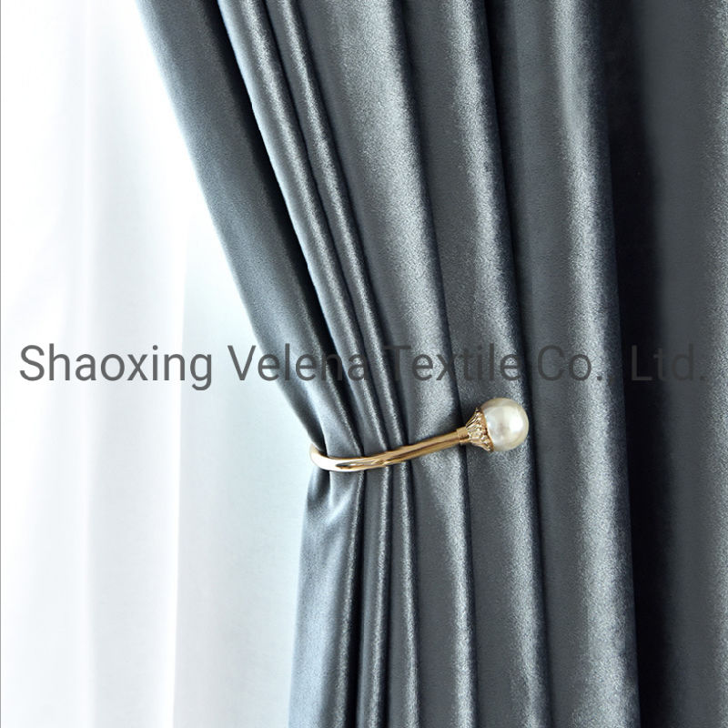2021 Hot Sale Curtain Fabrics Polyester Italy Velvet Original Dyeing Textile Upholster Fabric Window Living Room