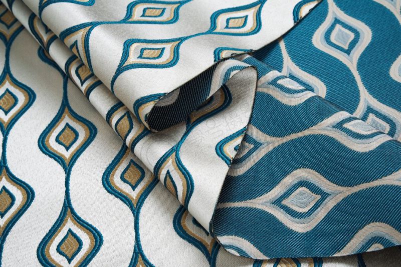 Classic Retro Sofa Curtain Fabric Polyester Jacquard New Design Home Textile Furniture Fabric