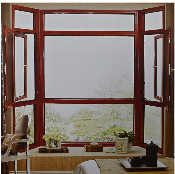 Aluminum French Style Casement Window with Screen Sash