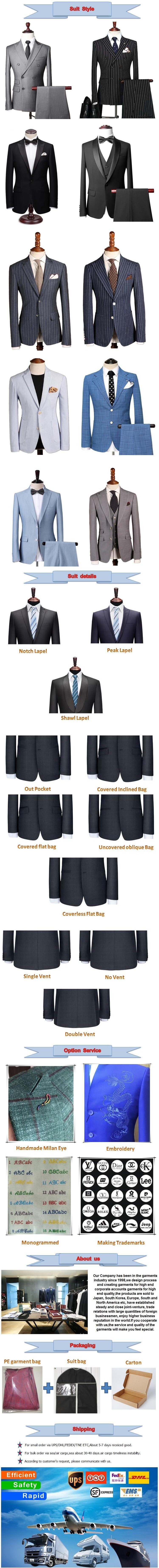 OEM Fashion Dress Apparel Clothes Suit Men Custom Plain Suits