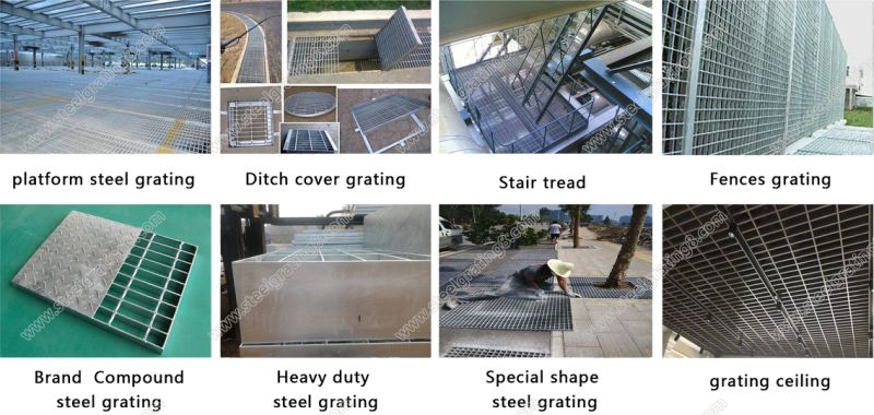 Flooring and Platform Stainless Steel Grating Panel / Grid Plate