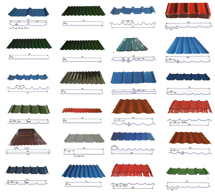 Building Material Z80 Coating Galvanized Corrugated Steel Roofing Sheet
