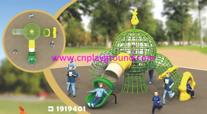 Outdoor Toddler Small Parallel Rope Network Series Climbing Frame (1919401)
