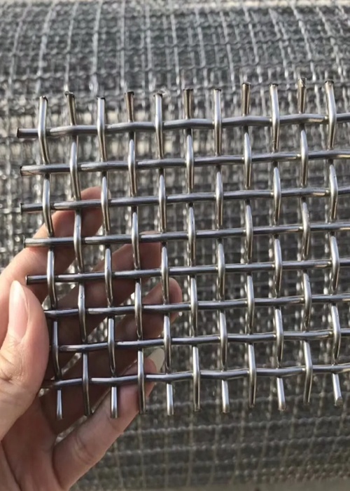 Heavy Duty Crimped Wire Mesh /Mn Steel Construction Crimped Wire Mesh