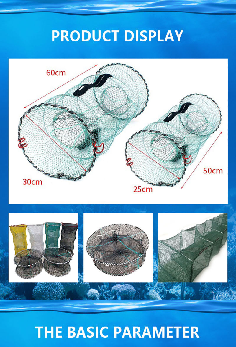 Sections Trap Cage Fishing Net
