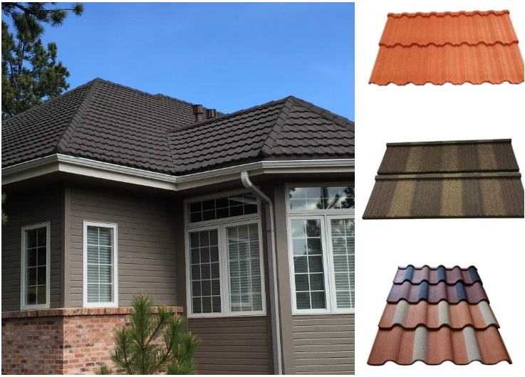 Metal Roofing Tile Stone Coated Metal Roof Tile