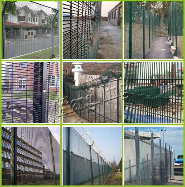 Coated Anti Climb Fence Security Fence Panels High Security Fencing