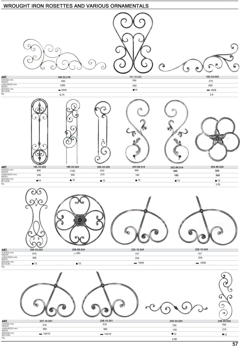 Iron Balcony Fence Baluster Forged Iron Picket Spindle Stair Railing