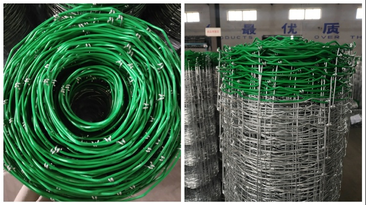 Hinge Joint Cattle Fence/Fence for Cattle with Green Color PVC