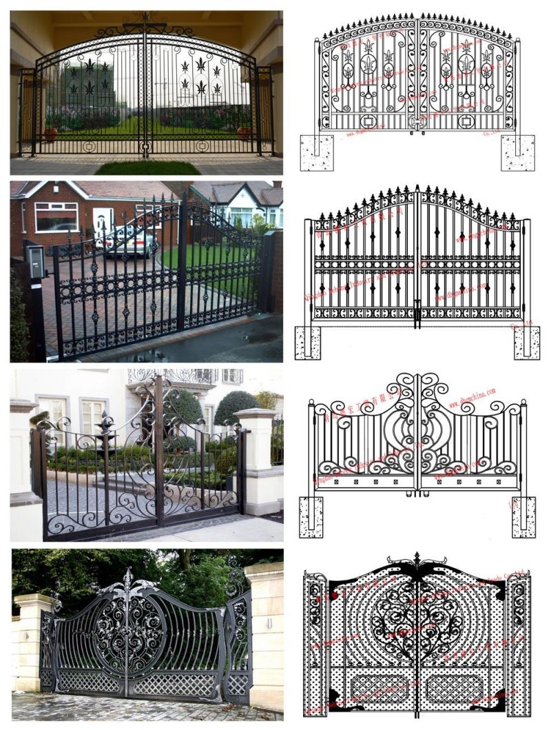 Beautiful Iron/Metal Gate with Gold Decorative Parts