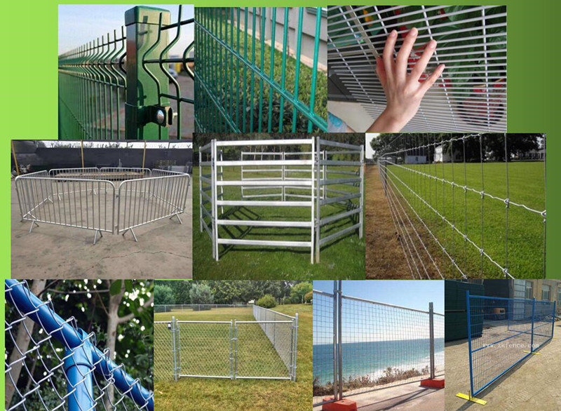 Decorative 2D Fencing Design Double Welded Wire Mesh Basketball Court Fence