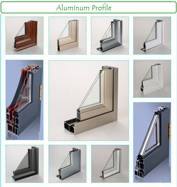 Aluminium Profile Window with Mosquito Net, Customized Design Window