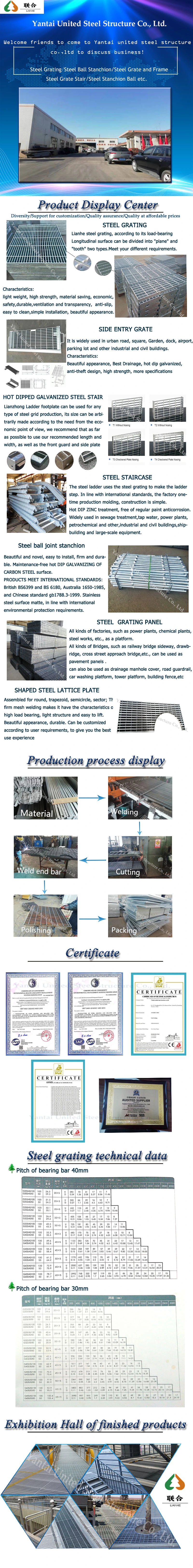 Galv Heavy Duty Steel Grate/Steel Grate Steps/Steel Grate/Bar Grating Stair Treads