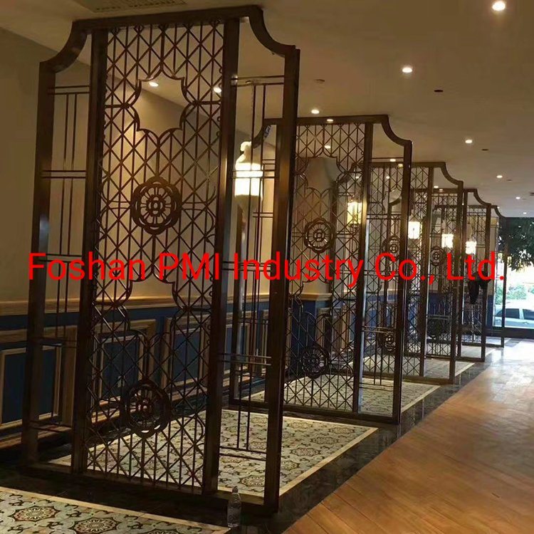 Laser Cutting Decorative Stainless Steel Screen/ Brass Screen for Home/Hotel/Office Partition Screen