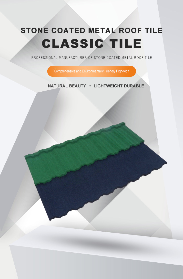 Jinuh Galvanized Roof Classic Stone Coated Metal Roof Tile