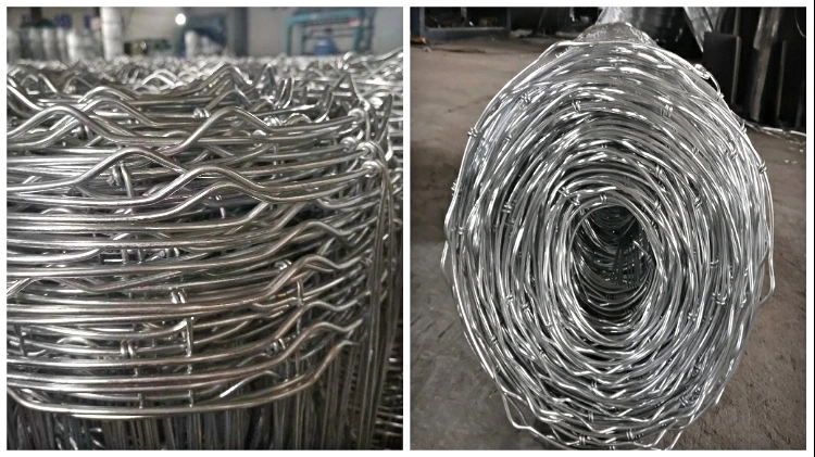 High Tension Steel Wire Galvanized Mesh Fence Panels with Hinge Joint Fence Wire