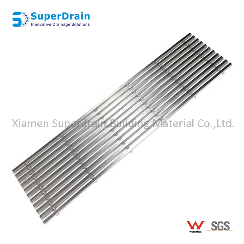 Drainage Gutter with Stainless Steel Grating Cover