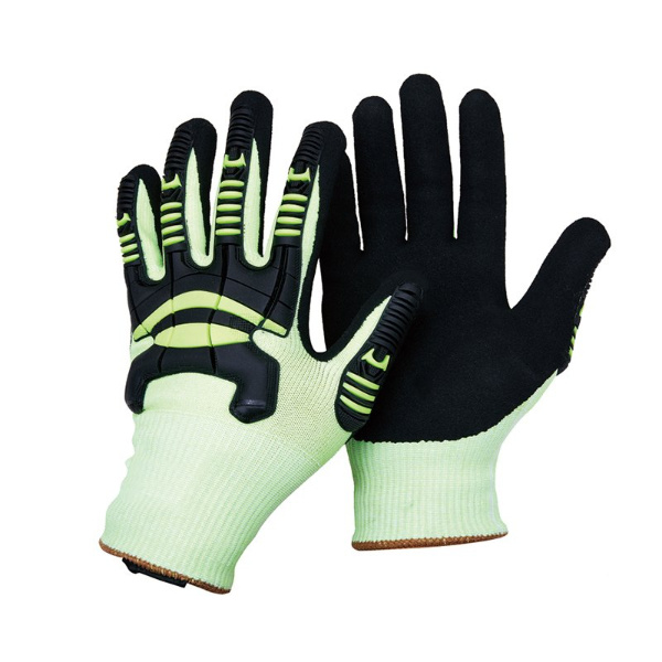 Polyester Knitted Gloves with Nitrile Coated Sandy Spray Palm N115012