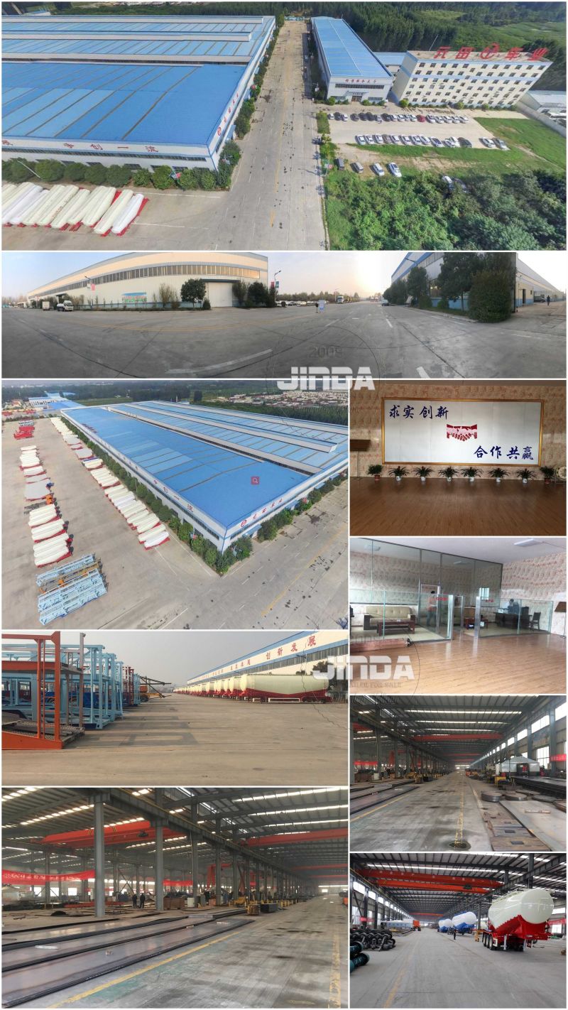 China Factory Jinda 2/3 Axle Flatbed Trailer/ Flatbed Semi Trailer/ Wagon Trailer/ 3 Axle Flatbed Semi Trailer for Sale