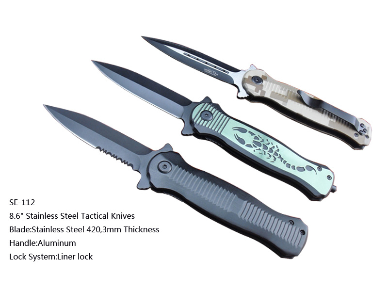 8.6" Stainless Steel Tactical Knives (SE-112)