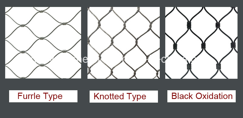 7X7 7X19 Rope Mesh Stainless Steel 304 316 for Bird Cage Animal Protective Fence/Balcony Guarding Rope Mesh