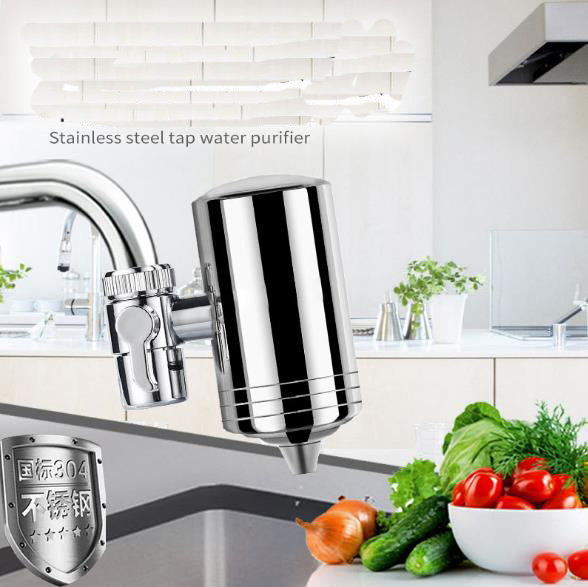 304 Stainless Steel Household Tap Water Purifier with Ceramic Filter