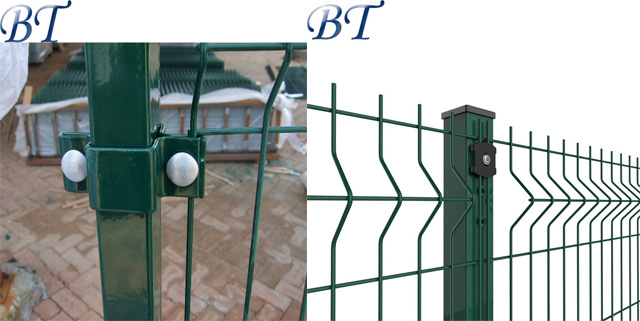 Powder Coated Welded Curved Wire Fence/3D Wire Mesh Fence